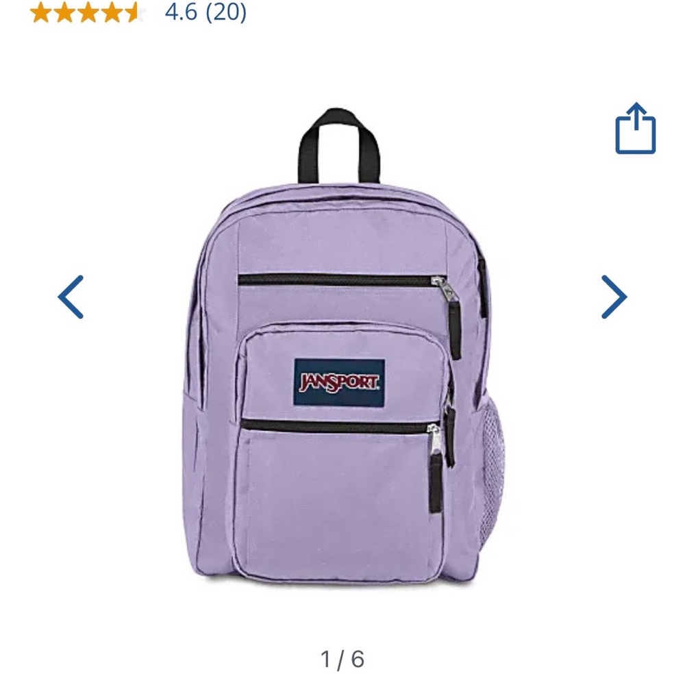 Jansport Pastel Purple Backpack
